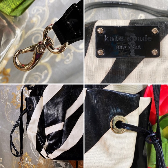 KATE♠️SPADE Baby Zebra Stevie Large New Diaper Pad Bag L EUC - Picture 8 of 16